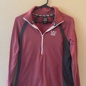 Pink | Athletic Quarter-Zip | Small